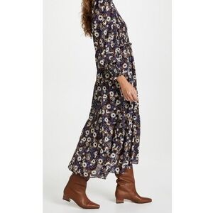 Anthropologie Floral Smocked Maxi Dress